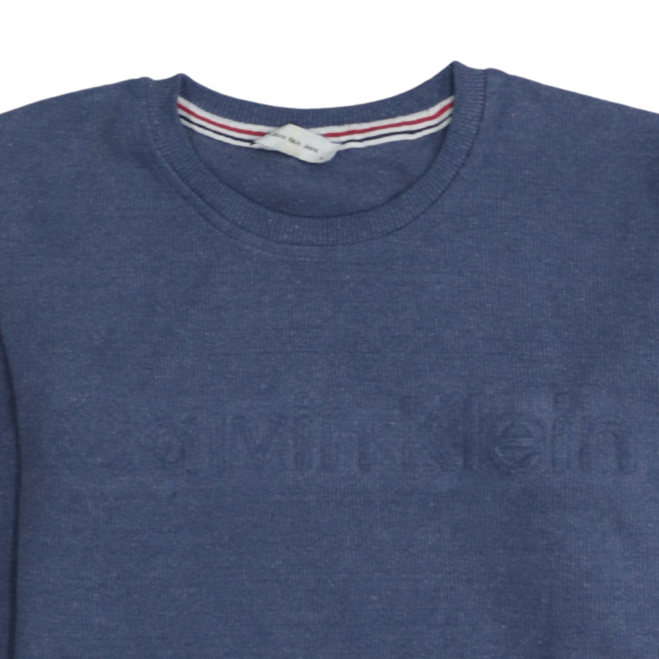 Calvin Klein Jeans Men's Blue Crew Neck Logo Sweatshirt M