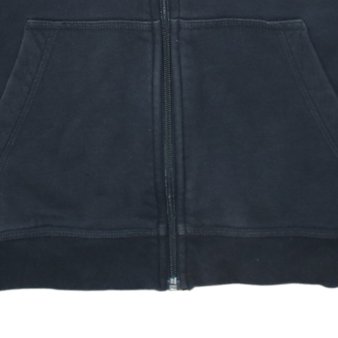 Nike Boys Black Full Zip Hoodie XL 158-170cm Classic Fleece Sweatshirt
