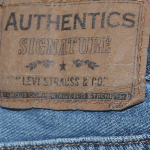 Levi Strauss Authentics Men's Blue Straight Jeans W36 L30 Cotton Denim