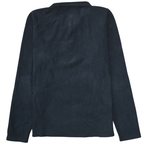 The North Face Womens Black Fleece 1/4 Zip Pullover Sweatshirt M