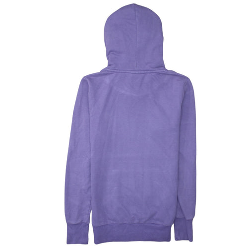 Puma Womens Purple Pullover Hoodie UK 10 Cotton Blend Logo Print