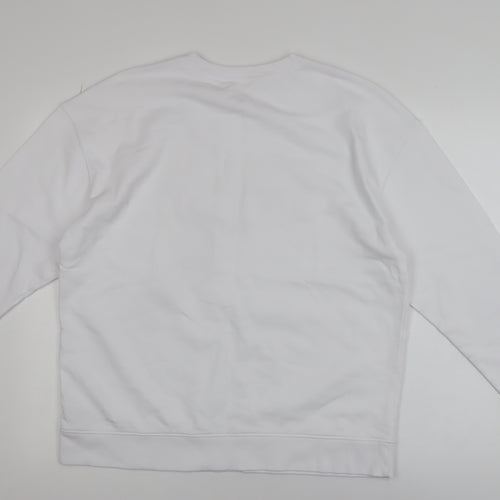 Marks and Spencer Women White Relax & Unwind Pullover Sweatshirt L