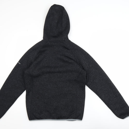 Trespass Men Black M Hooded Fleece Lined Full Zip Outdoor Jacket