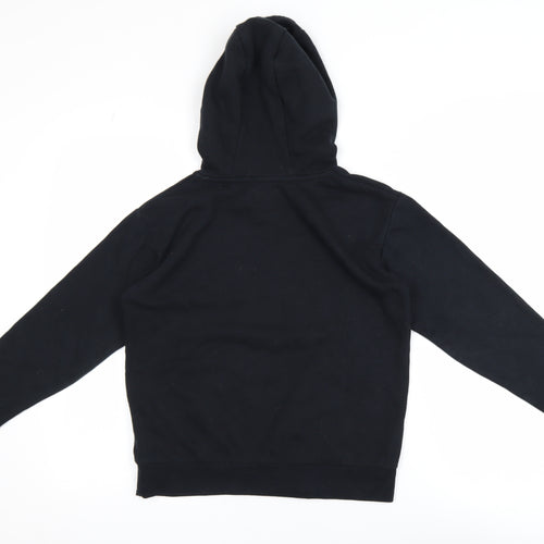 Juicy Couture Girls Black Pullover Hoodie 10-11Y Logo Fleece Sweatshirt