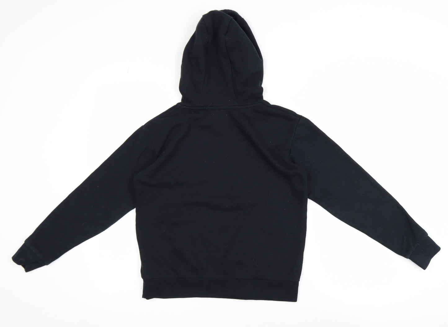 Juicy Couture Girls Black Pullover Hoodie 10-11Y Logo Fleece Sweatshirt