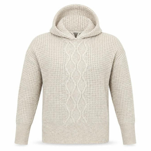 Next Women’s Beige Hooded Cable-Knit Jumper XS