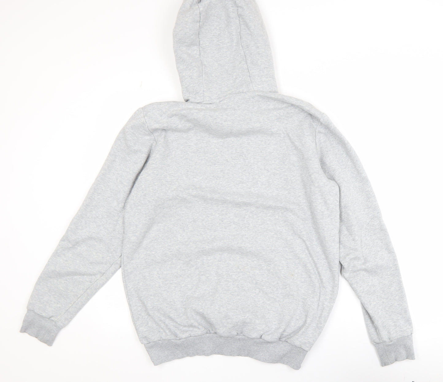 Gymshark Mens Grey Pullover Hoodie Size S Regular Fit Fleece Logo