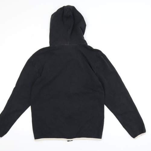 Calvin Klein Men's Black S Hooded Full Zip Cotton Jacket
