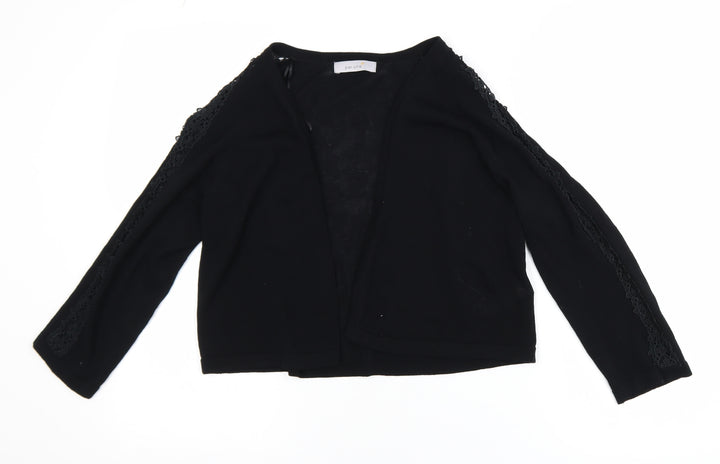 Marks and Spencer Per Una Women's Black Lace Trim Cardigan UK 14