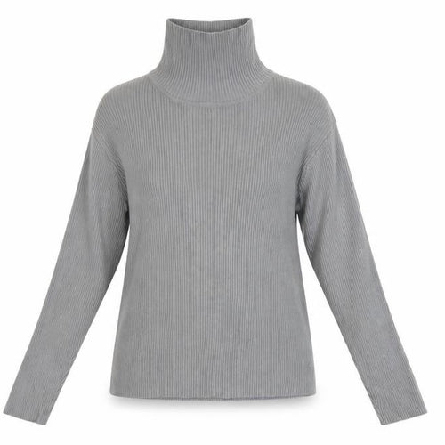 Definitions Women’s Grey Roll Neck Long Sleeve Cotton Jumper Size 14