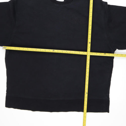 Y-3 Men’s Black XL Pullover Crew Neck Sweatshirt
