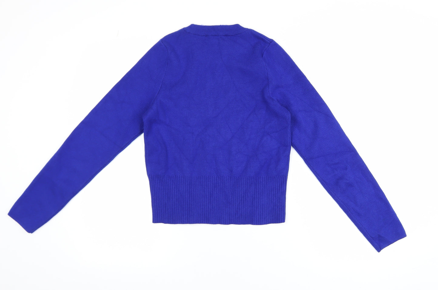 New Look Womens Blue Long Sleeve Crew Neck Pullover Jumper Size 8