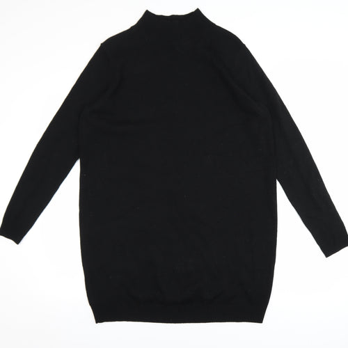 Collusion Women’s Black Size 10 High Neck Long Sleeve Sweater Dress