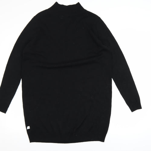Collusion Women’s Black Size 10 High Neck Long Sleeve Sweater Dress