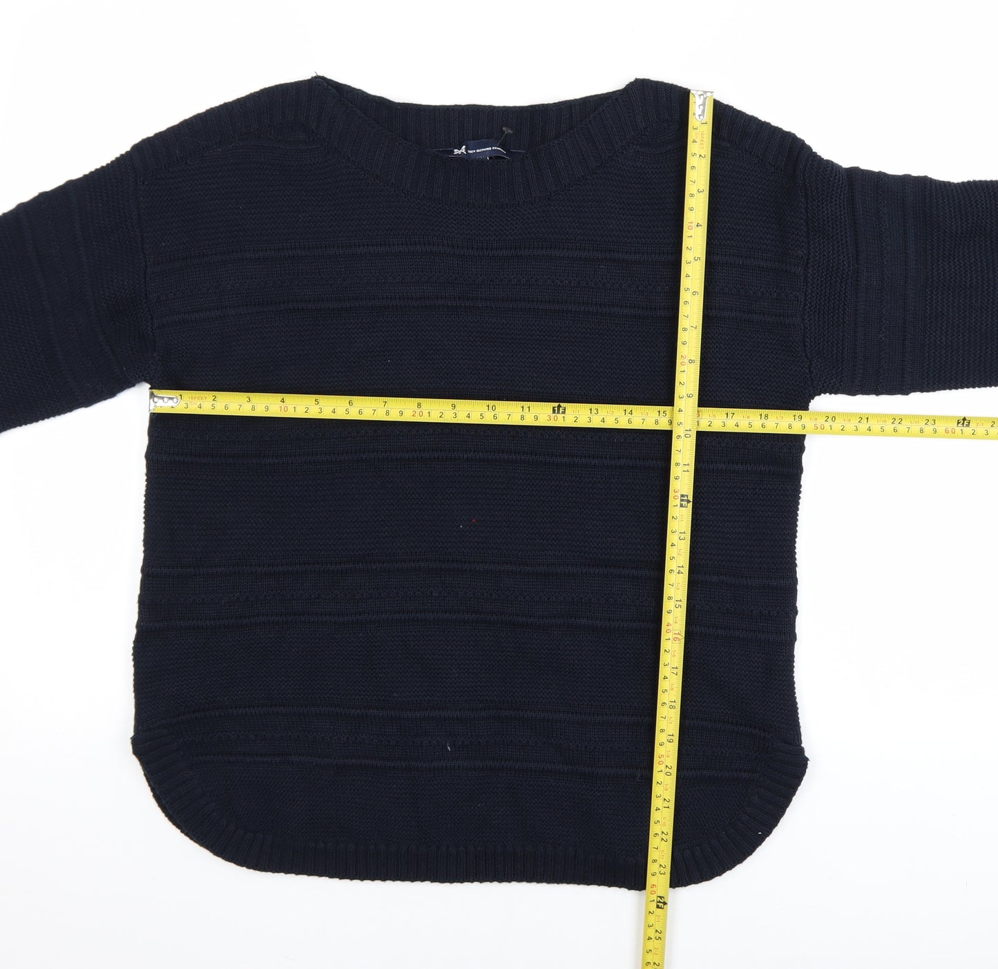 Crew Clothing Company Men’s Blue Cotton Knit Jumper M