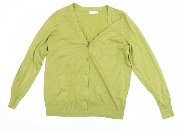 JD Williams Women's Green V-Neck Long Sleeve Cardigan Size 12/14