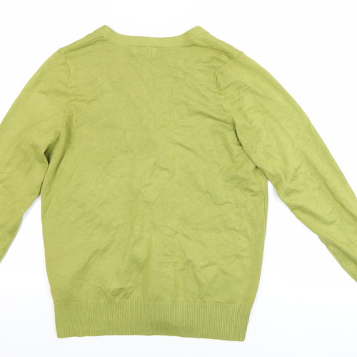 JD Williams Women's Green V-Neck Long Sleeve Cardigan Size 12/14