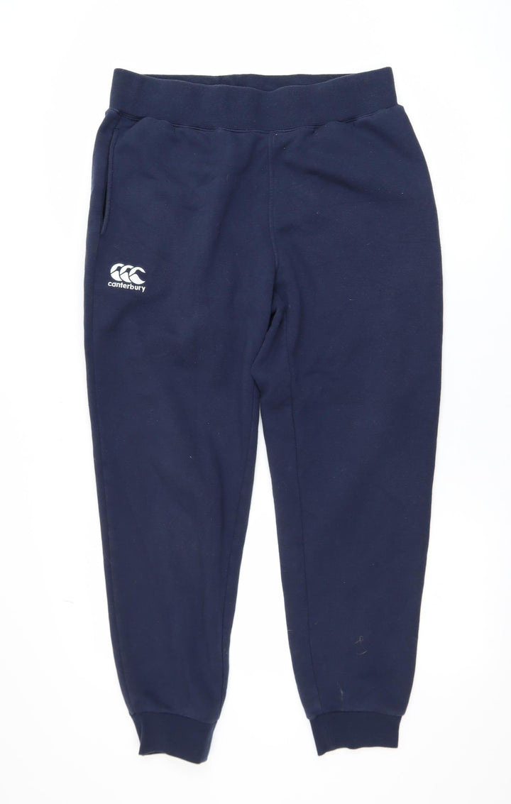 Canterbury Mens Blue Jogger Sweatpants Size 14 Regular Fit