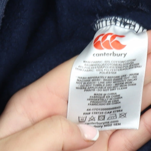 Canterbury Mens Blue Jogger Sweatpants Size 14 Regular Fit