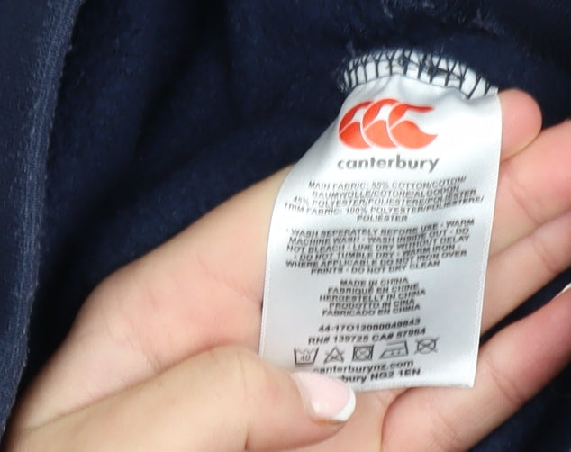 Canterbury Mens Blue Jogger Sweatpants Size 14 Regular Fit