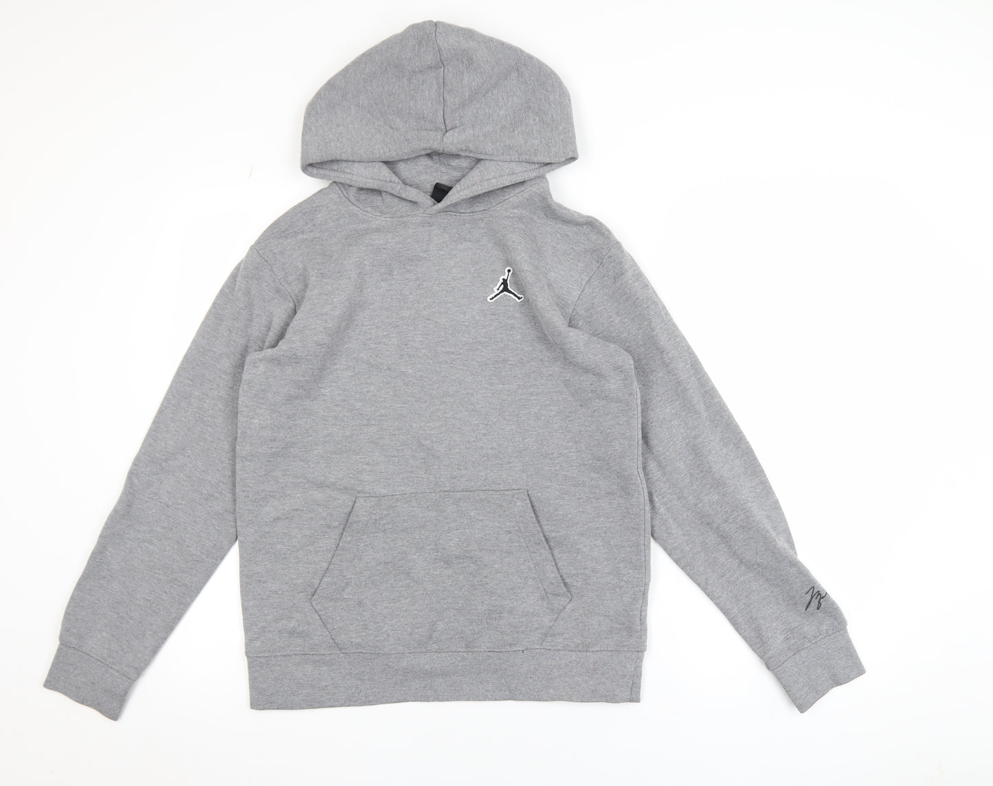 Jordan Boys Grey XL 13-15 Years Pullover Hoodie with Logo