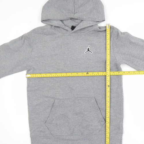 Jordan Boys Grey XL 13-15 Years Pullover Hoodie with Logo