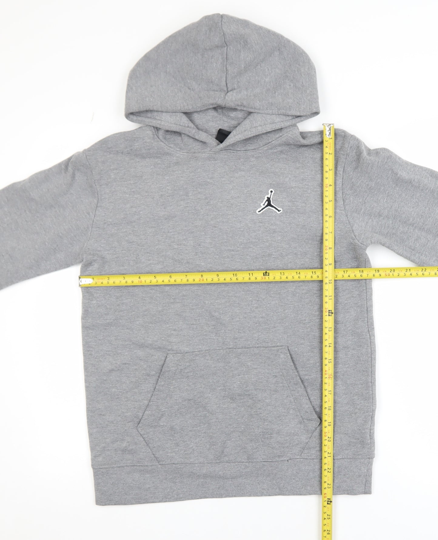 Jordan Boys Grey XL 13-15 Years Pullover Hoodie with Logo