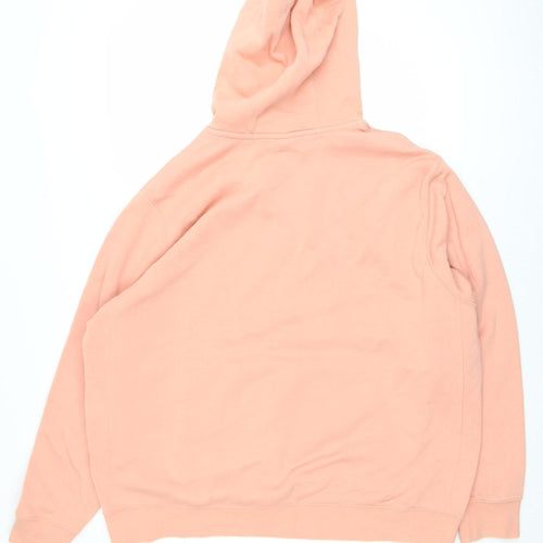 Nike Men's Pink Pullover Hoodie XL Regular Fit Cotton Fleece