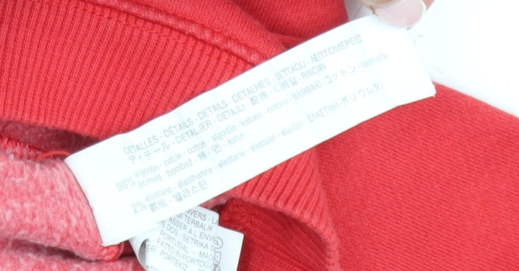 Zara Girls Red Mickey Mouse Pullover Sweatshirt 8 Years Regular Fit