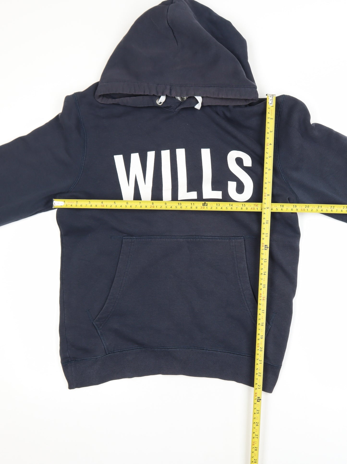 Jack Wills Men's Blue Pullover Hoodie Small Cotton Blend