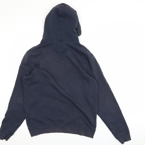 Jack Wills Men's Blue Pullover Hoodie Small Cotton Blend