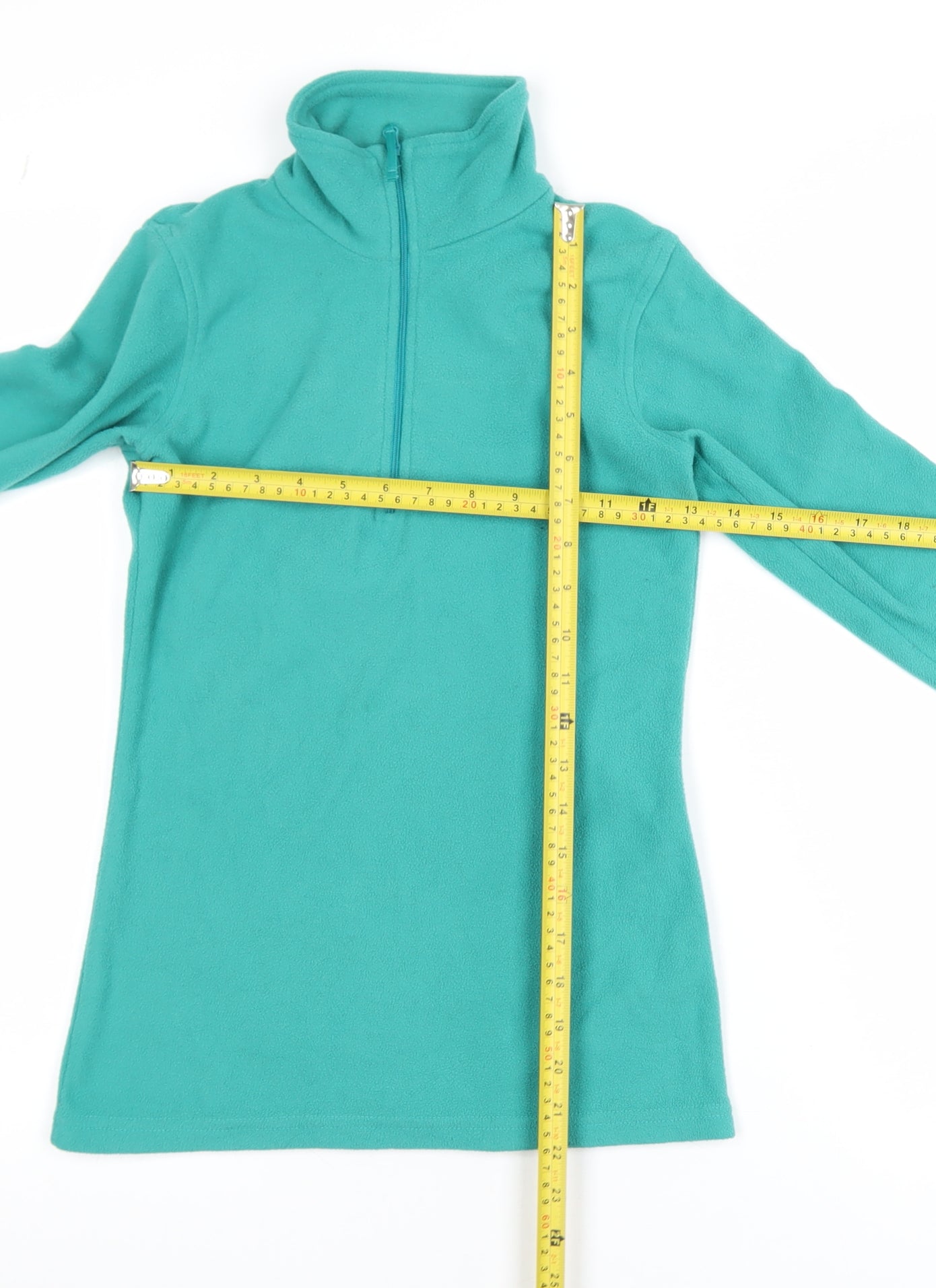 Mountain Warehouse Womens Green XXS 1/2 Zip Fleece Pullover Sweatshirt