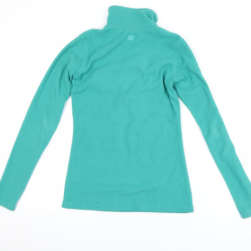 Mountain Warehouse Womens Green XXS 1/2 Zip Fleece Pullover Sweatshirt