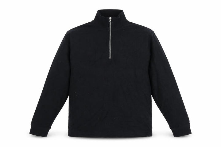 Topman Men's Black Small 1/2 Zip Pullover Sweatshirt