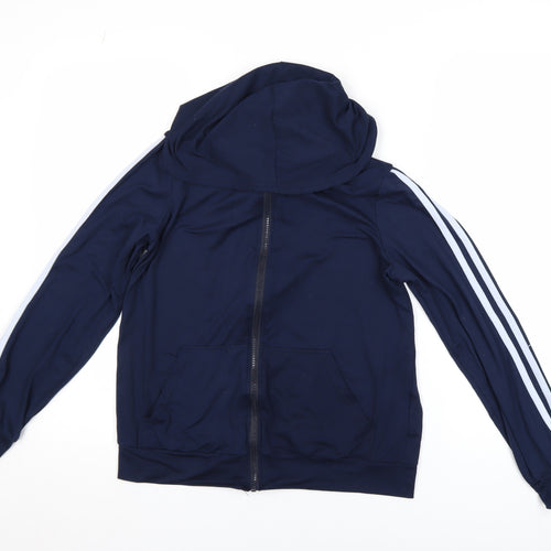 Red London Women’s Blue Hooded Full Zip Jacket Size S