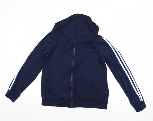 Red London Women’s Blue Hooded Full Zip Jacket Size S