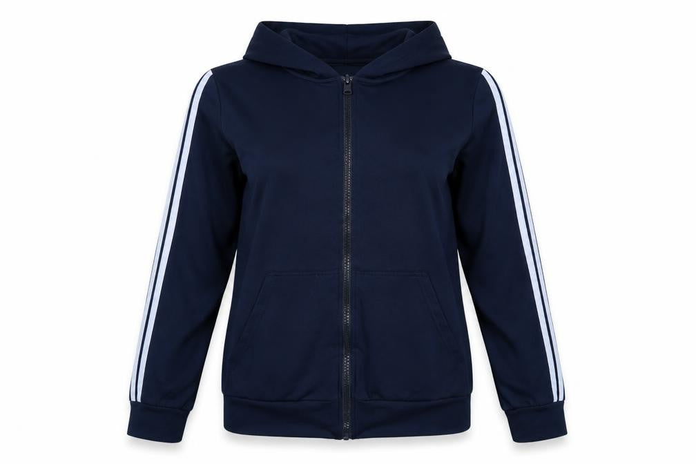 Red London Women’s Blue Hooded Full Zip Jacket Size S