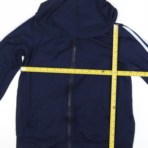 Red London Women’s Blue Hooded Full Zip Jacket Size S