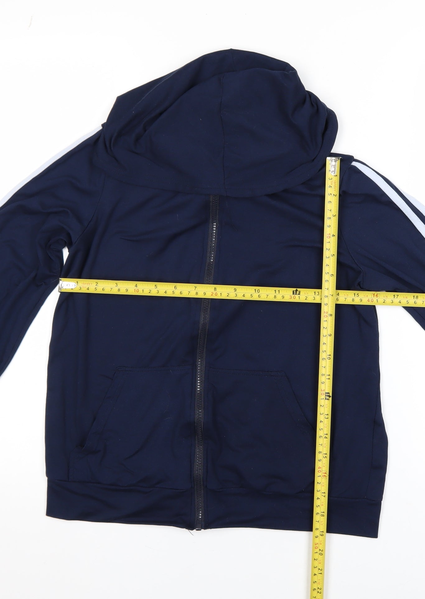 Red London Women’s Blue Hooded Full Zip Jacket Size S