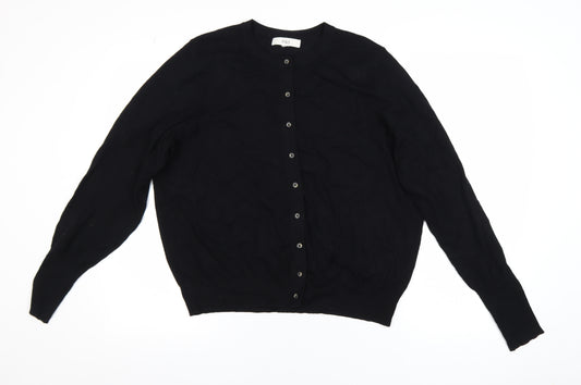Marks and Spencer Women’s Black Long Sleeve Crew Neck Cardigan Size 18