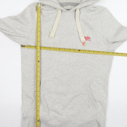 Superdry Women's Grey Pullover Hoodie Size XS Cotton Blend