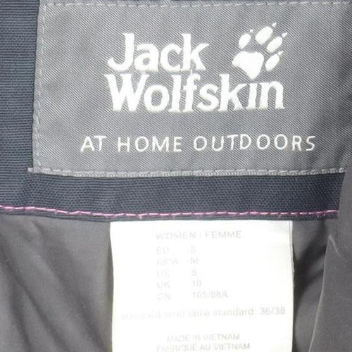 Jack Wolfskin Women's Black Long Waterproof Parka Coat Size 10