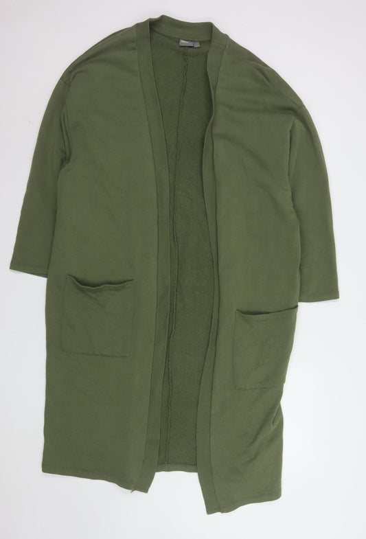 ASOS Women’s Green Long Cotton Coatigan Size L