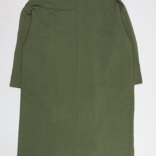 ASOS Women’s Green Long Cotton Coatigan Size L