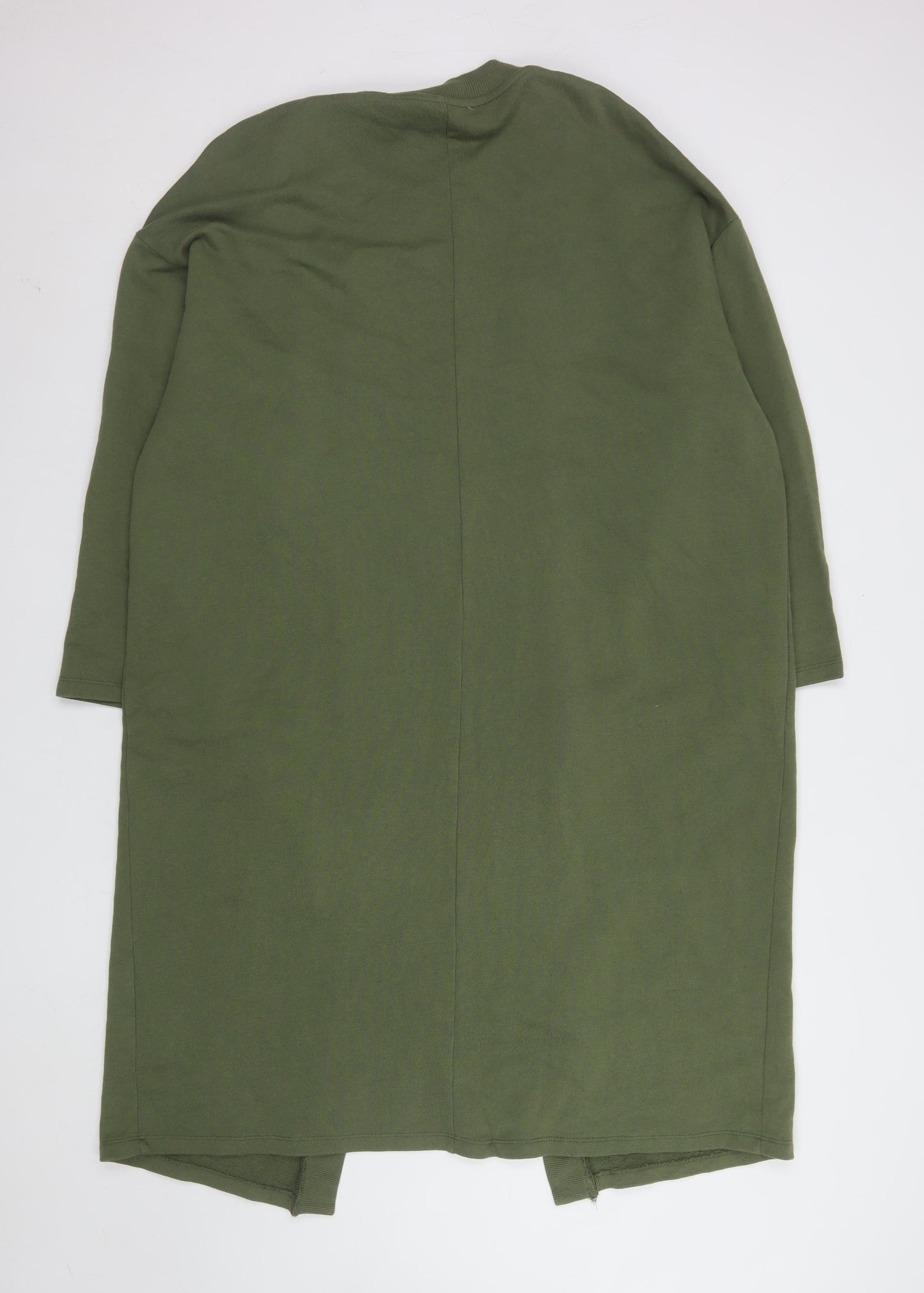 ASOS Women’s Green Long Cotton Coatigan Size L