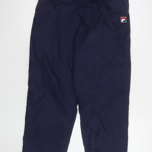 Fila Women Blue Nylon Lightweight Joggers Size 12