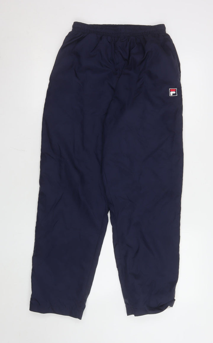 Fila Women Blue Nylon Lightweight Joggers Size 12