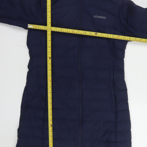 Ayacucho Women's Navy Hooded Down Puffer Jacket Coat Size S