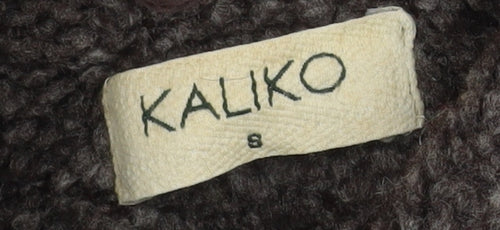 Kaliko Women Brown Wool Mohair Blend Mid-Length Coat Size 8