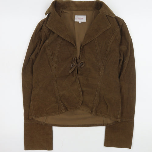 Marks and Spencer Women Brown Corduroy Blazer Size 14